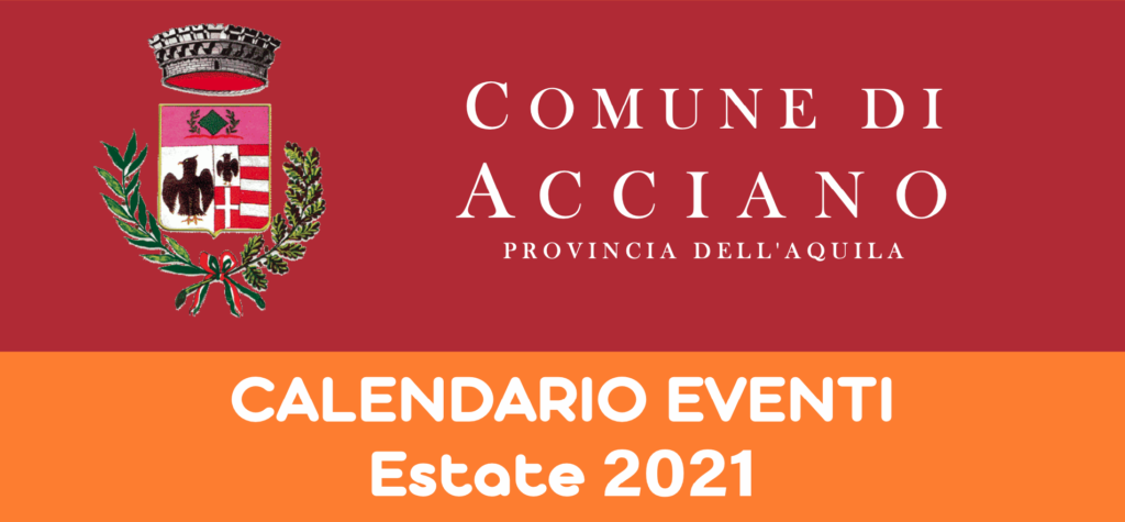 CALENDARIO DEGLI EVENTI ESTIVI 2021