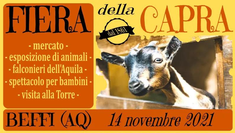 DOMENICA 14.11.2021 LA FIERA DELLA CAPRA A BEFFI