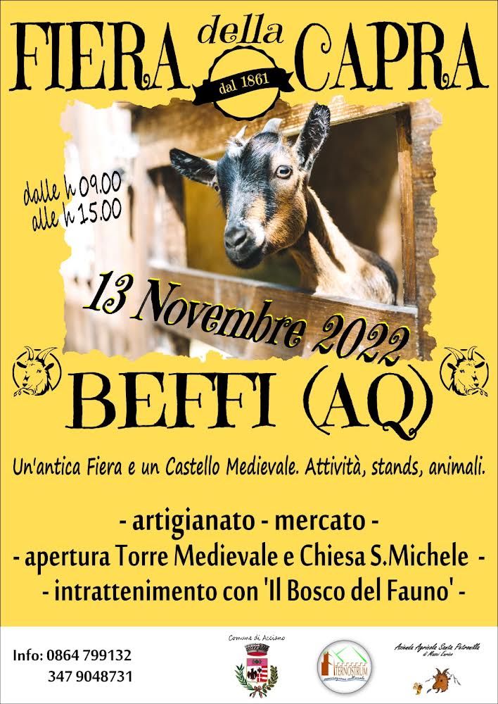 DOMENICA 13.11.2022 LA FIERA DELLA CAPRA A BEFFI